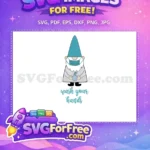 Free Masked Gnome Free Sanitizer Wash Your Hands Free SVG 1 - Instant Download