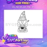 Free Floral Hat Free Heart Apron Gnomes Free SVG - Instant Download