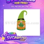 Free Shamrock Holding Free Green Hat Gnomes Quotes Free SVG - Instant Download