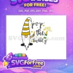 Free Striped Hat Free Champagne Glass Pop Bubbly Free SVG - Instant Download