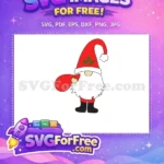 Free Holly Hat Free Red Sack Christmas Free SVG - Instant Download