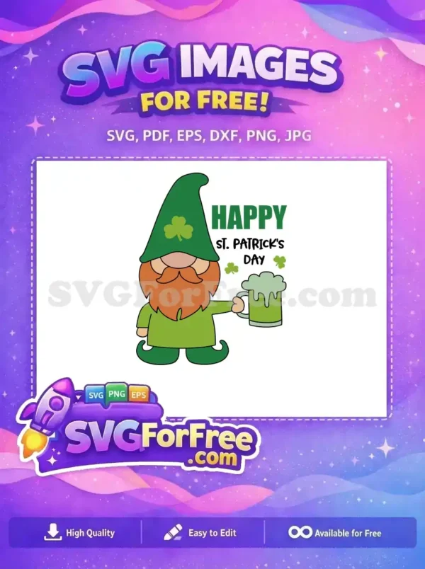 Free Shamrock Hat Free Orange Beard Saint Patrick Free SVG 2