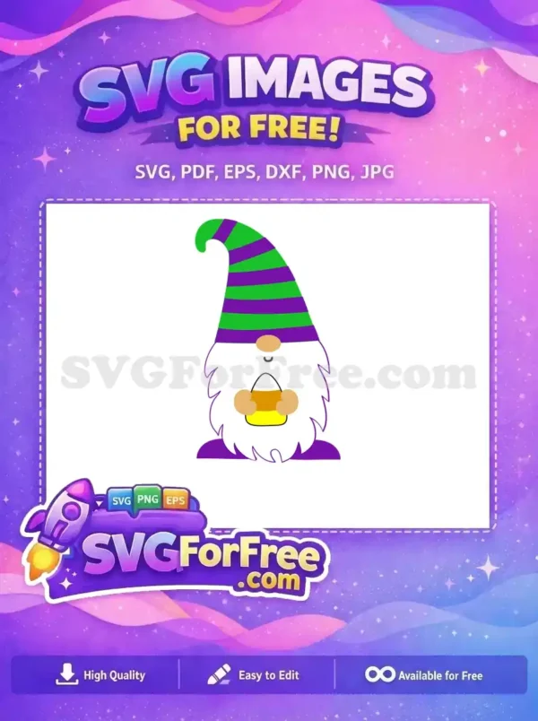 Free Striped Hat Free Candy Corn Holding Halloween Free SVG