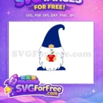 Free Blue Hat Free Apple Holding Back to School Free SVG - Instant Download