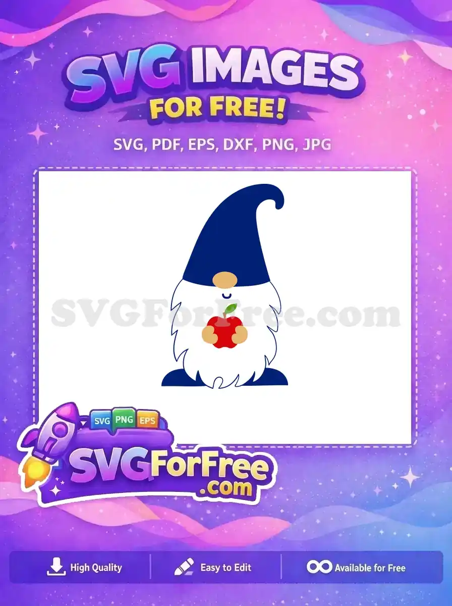 Free Blue Hat Free Apple Holding Back to School Free SVG