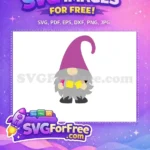 Free Purple Hat Free Broken Pencil Gnome Free SVG - Instant Download