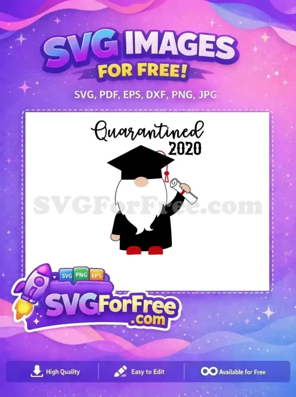 Free Graduation Hat Free Diploma Holding Gnome Free SVG Free Graduation Hat Free Diploma Holding Gnome Free SVG
