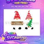 Free Polka Dot Hat Free Christmas Tree Merry Christmas Free SVG - Instant Download
