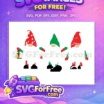 Free Polka Dot Hats Free Holiday Cheer Gnomes Free SVG - Instant Download