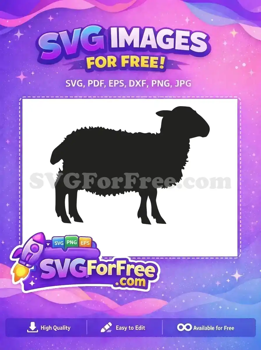 Free Woolly Goat Silhouette Free Farm Animal Goat Free SVG