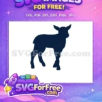 Free Navy Goat Free Silhouette Farm Animal Free SVG 2 - Instant Download