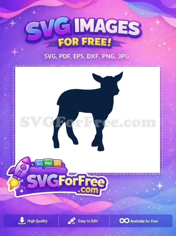 Free Navy Goat Free Silhouette Farm Animal Free SVG 2