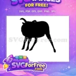 Free Curled Horns Free Silhouette Goat Free SVG - Instant Download