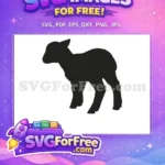 Free Goat Silhouette Free Farm Animal Silhouette Vector Free SVG - Instant Download