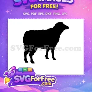 Free Black Goat Silhouette Free Farm Animal Goat Free SVG 1