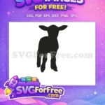 Free Lamb Silhouette Free Baby Goat Silhouette Free SVG - Instant Download