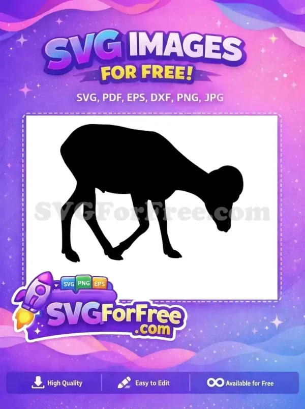 Free Silhouette Goat Free Black Image Farm Free SVG