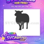 Free Woolly Silhouette Free Farm Animal Goat Free SVG 2 - Instant Download