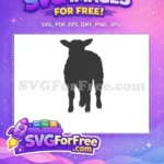 Free Woolly Goat Free Silhouette Farm Animal Free SVG - Instant Download