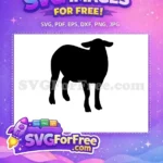 Free Standing Goat Free Silhouette Farm Animal Free SVG 3 - Instant Download
