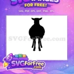 Free Black Goat Horns Free Silhouette Goat Free SVG - Instant Download