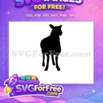 Free Standing Goat Free Silhouette Farm Animal Free SVG 4 - Instant Download
