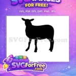 Free Farm Animal Free Goat Silhouette Goat Free SVG 1 - Instant Download