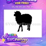 Free Woolly Silhouette Free Farm Animal Goat Free SVG 4 - Instant Download