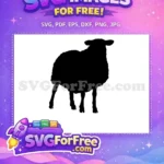 Free Black Goat Silhouette Free Farm Animal Goat Free SVG 3 - Instant Download