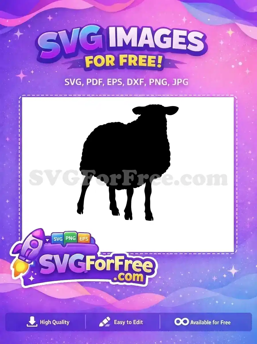 Free Black Goat Silhouette Free Farm Animal Goat Free SVG 3