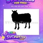 Free Woolly Silhouette Free Farm Animal Goat Free SVG 5 - Instant Download