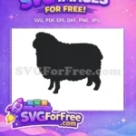 Free Woolly Silhouette Free Farm Animal Goat Free SVG 6 - Instant Download