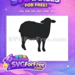 Free Black Goat Free Farm Silhouette Goat Free SVG - Instant Download