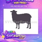 Free Detailed Goat Silhouette Free Farm Animal Vector Free SVG - Instant Download