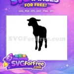 Free Goat Silhouette Free Lamb Animal Silhouette Movie Free SVG - Instant Download