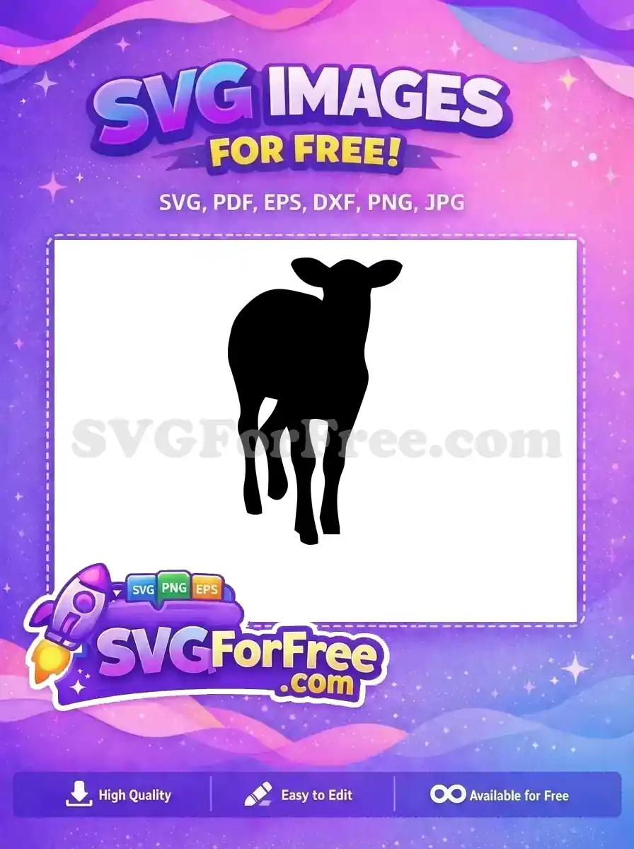 Free Walking Goat Free Farm Animal Silhouette Free SVG 2