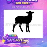 Free Goat Silhouette Free Farm Animal Black Free SVG - Instant Download