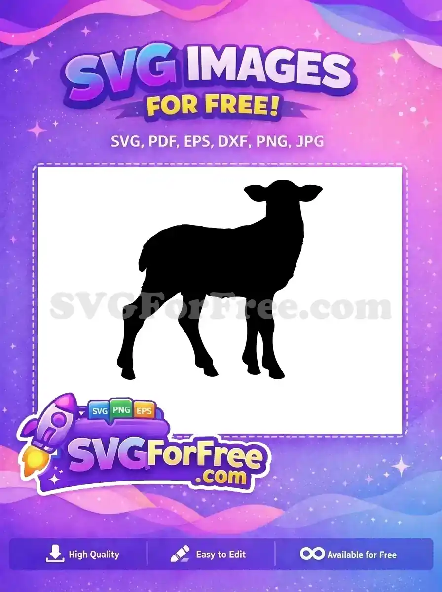 Free Goat Silhouette Free Farm Animal Black Free SVG