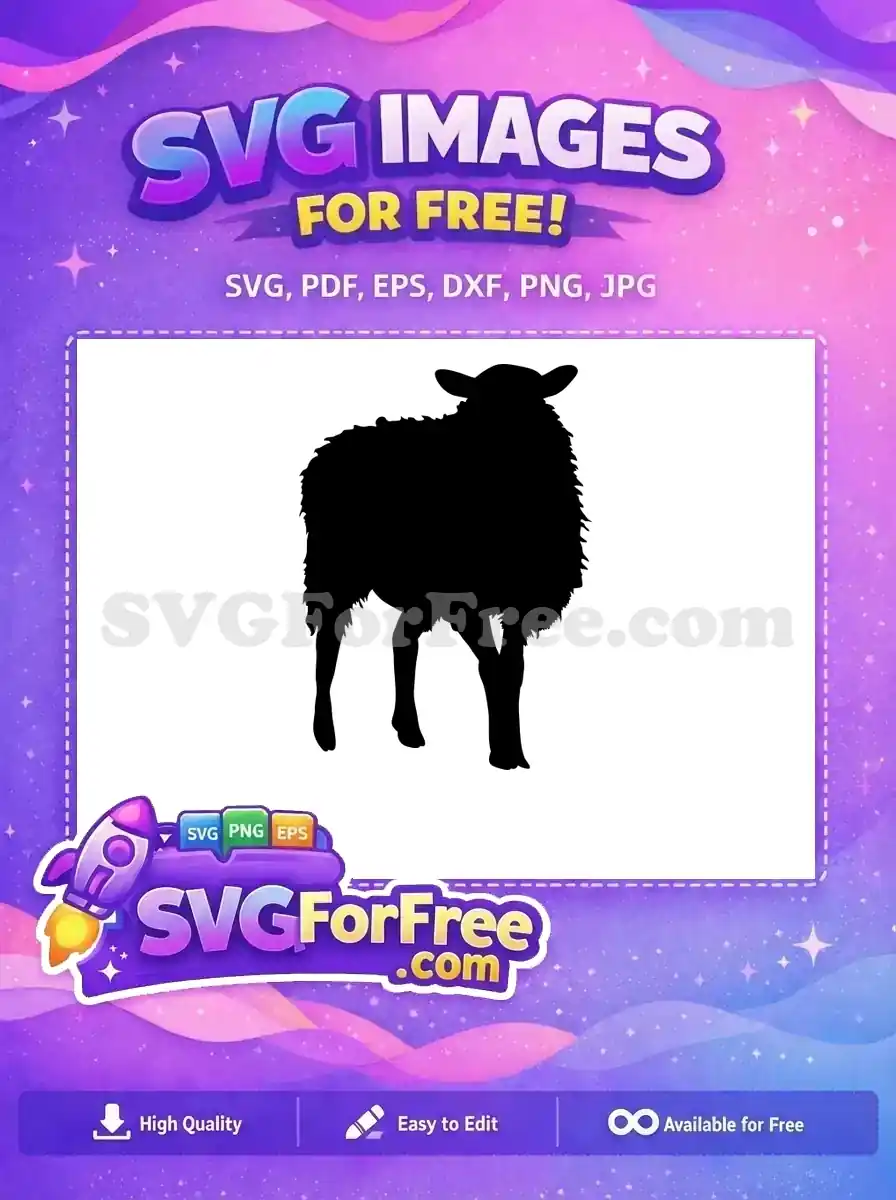 Free Woolly Goat Free Silhouette Farm Free SVG