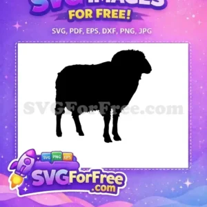 Free Black Goat Silhouette Free Farm Animal Goat Free SVG 5