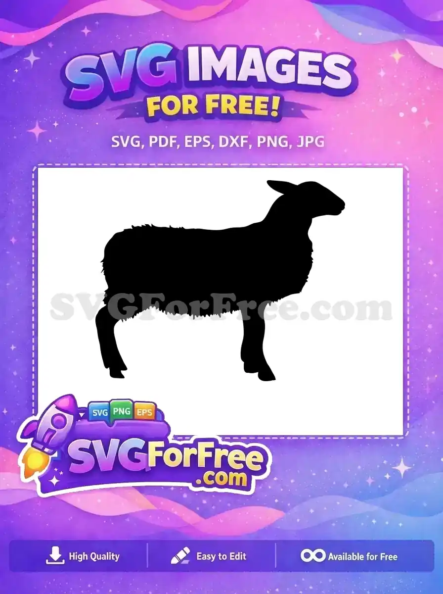 Free Standing Goat Free Silhouette Farm Free SVG