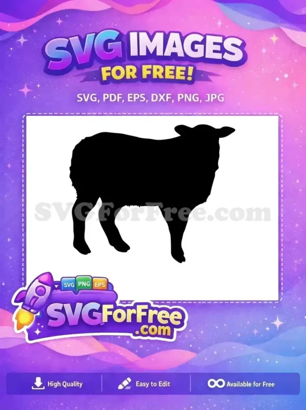 Free Curled Horns Free Woolly Coat Goat Silhouette Free SVG 2 Free Curled Horns Free Woolly Coat Goat Silhouette Free SVG 2