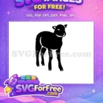 Free Cute Goat Free Silhouette Farm Animal Free SVG - Instant Download