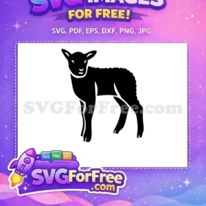 Free Baby Goat Silhouette Free Farm Animal Design Free SVG