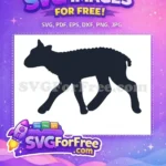 Free Walking Goat Free Silhouette Dark Goat Free SVG - Instant Download