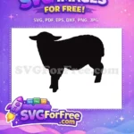 Free Black Goat Free Silhouette Farm Animal Free SVG 2 - Instant Download