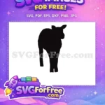 Free Standing Goat Free Farm Animal Silhouette Free SVG 8 - Instant Download