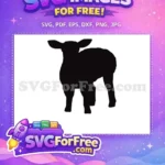 Free Black Goat Silhouette Free Farm Animal Cute Free SVG 2 - Instant Download