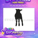 Free Goat Looking Back Free Silhouette Farm Free SVG - Instant Download