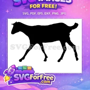Free Black Goat Silhouette Free Farm Animal Free SVG 3 Free Black Goat Silhouette Free Farm Animal Free SVG 3